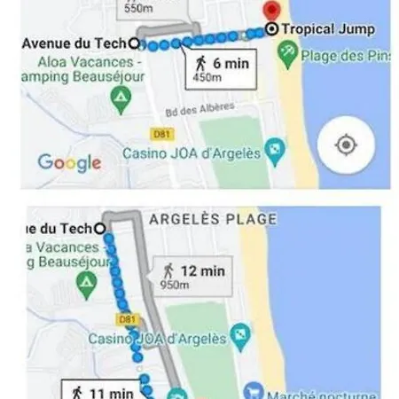 Διαμέρισμα Appt Bord De Deux Chambres, Clim, Parking, Piscine